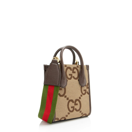 Gucci Nylon Leather Mini Tote
