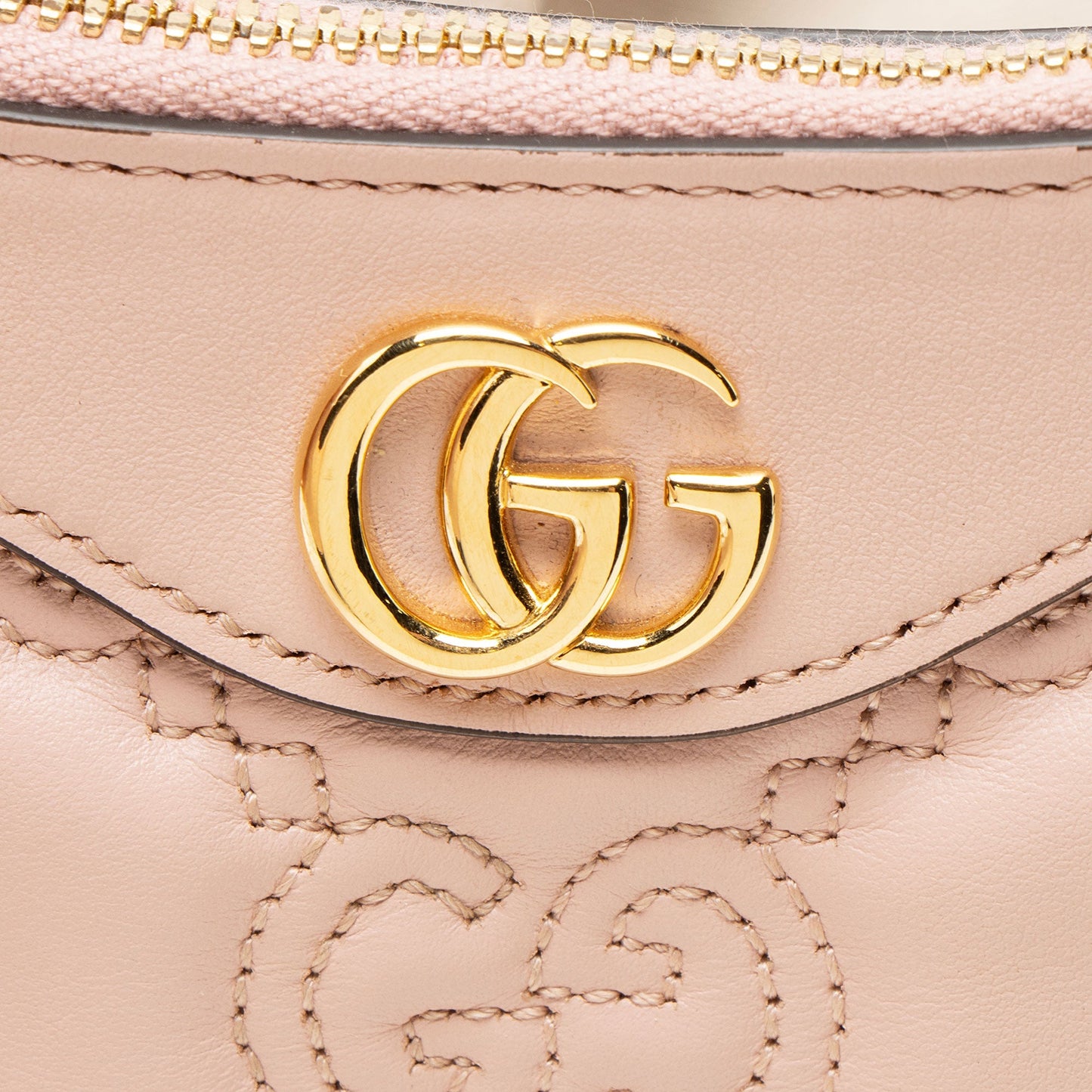 Gucci Jumbo GG Matelasse Leather Chain Small Crossbody