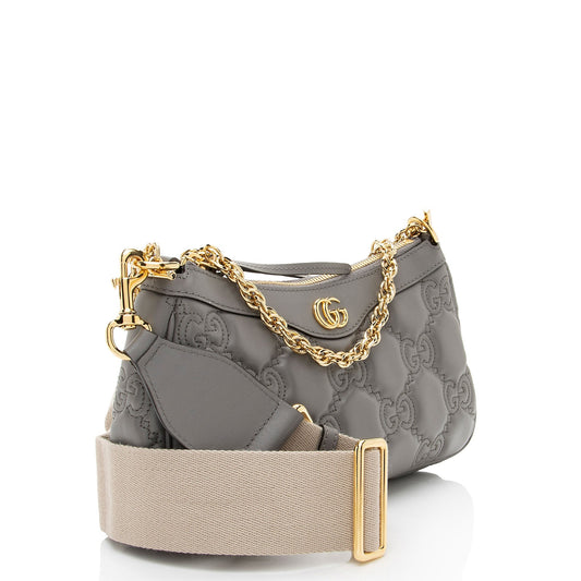 Gucci Nylon Chain Leather Crossbody