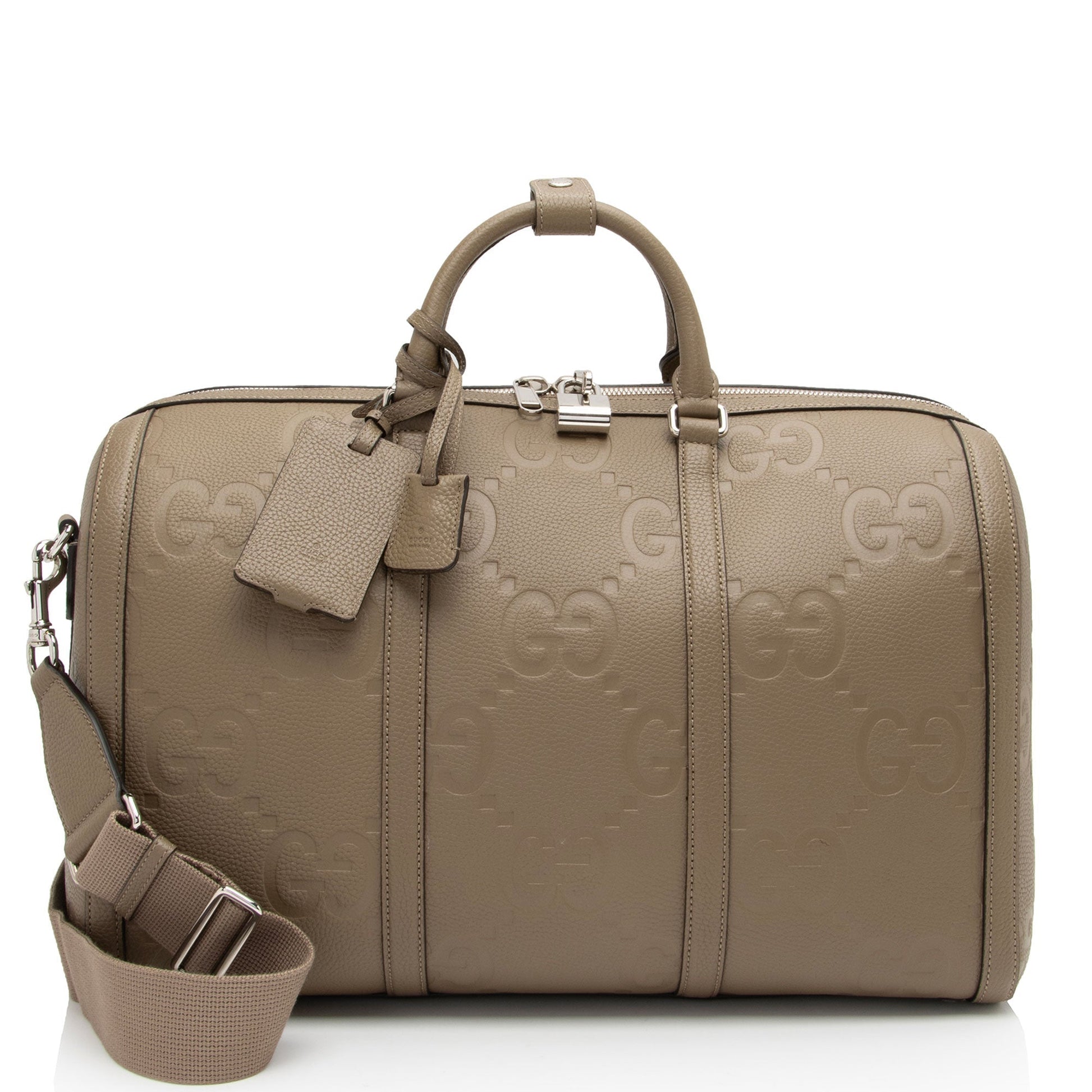 Gucci Nylon Leather Canvas Shoulder Bag
