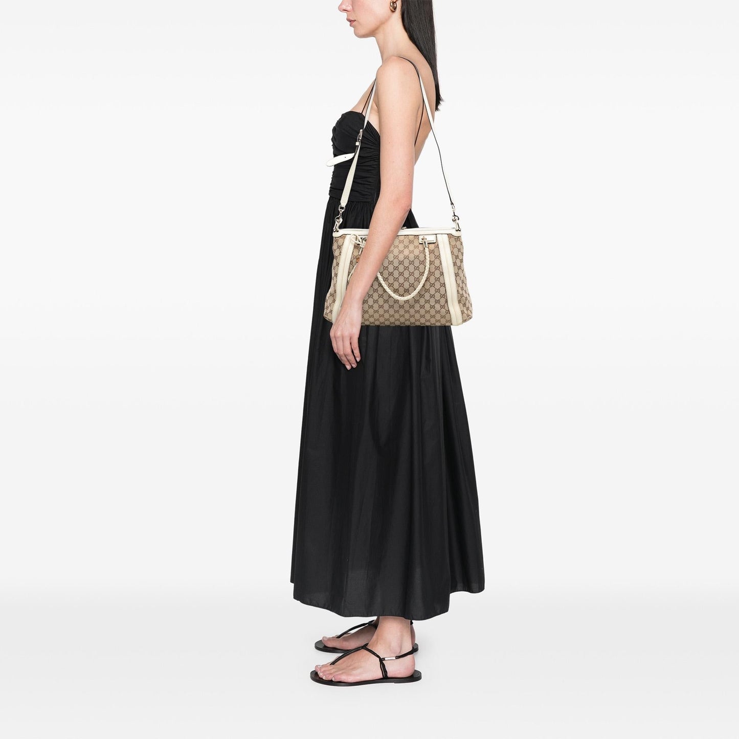 Gucci Large GG Canvas Bella Satchel