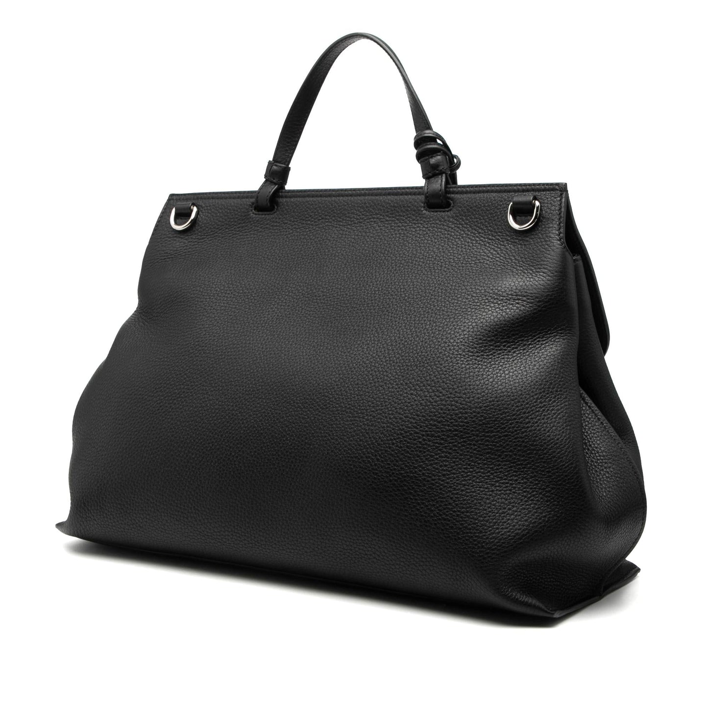 Gucci Large Leather Bamboo Daily Satchel