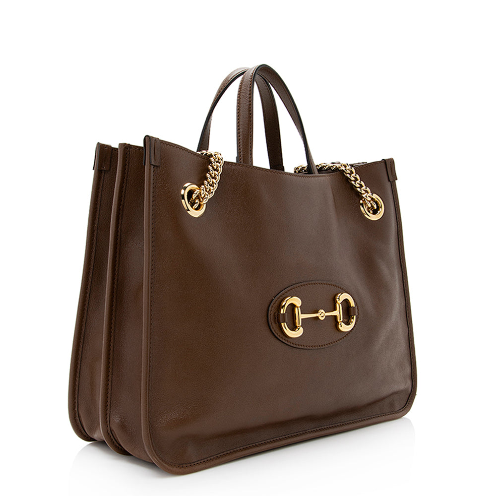 Gucci Horsebit Leather Tote Style 6