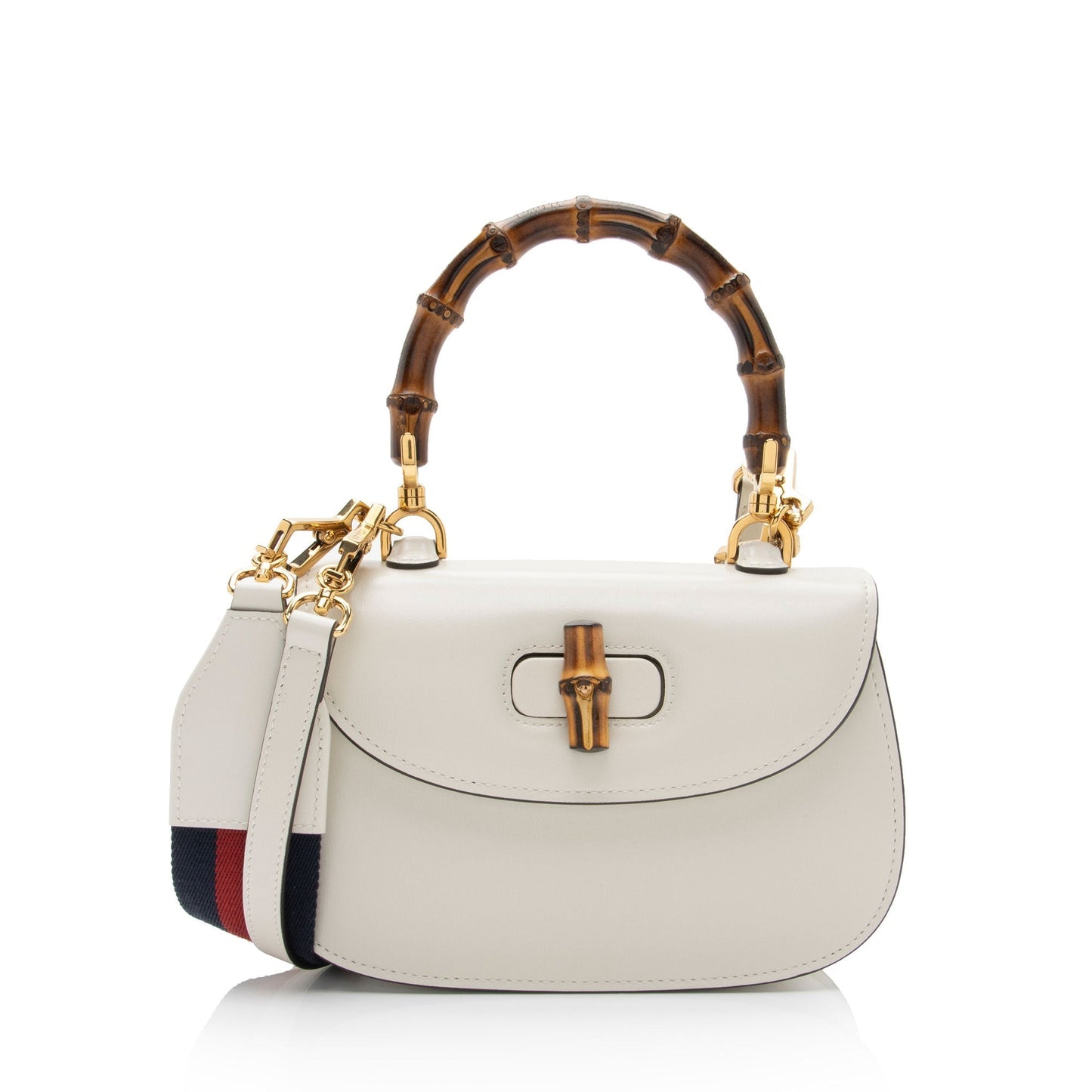 Gucci Nylon Leather Canvas Shoulder Bag