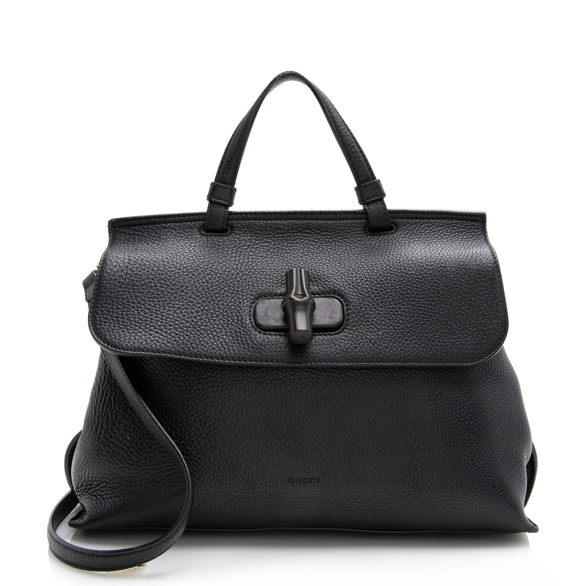 Gucci Bamboo Leather Satchel Style 9