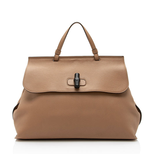 Gucci Leather Canvas Shoulder Bag