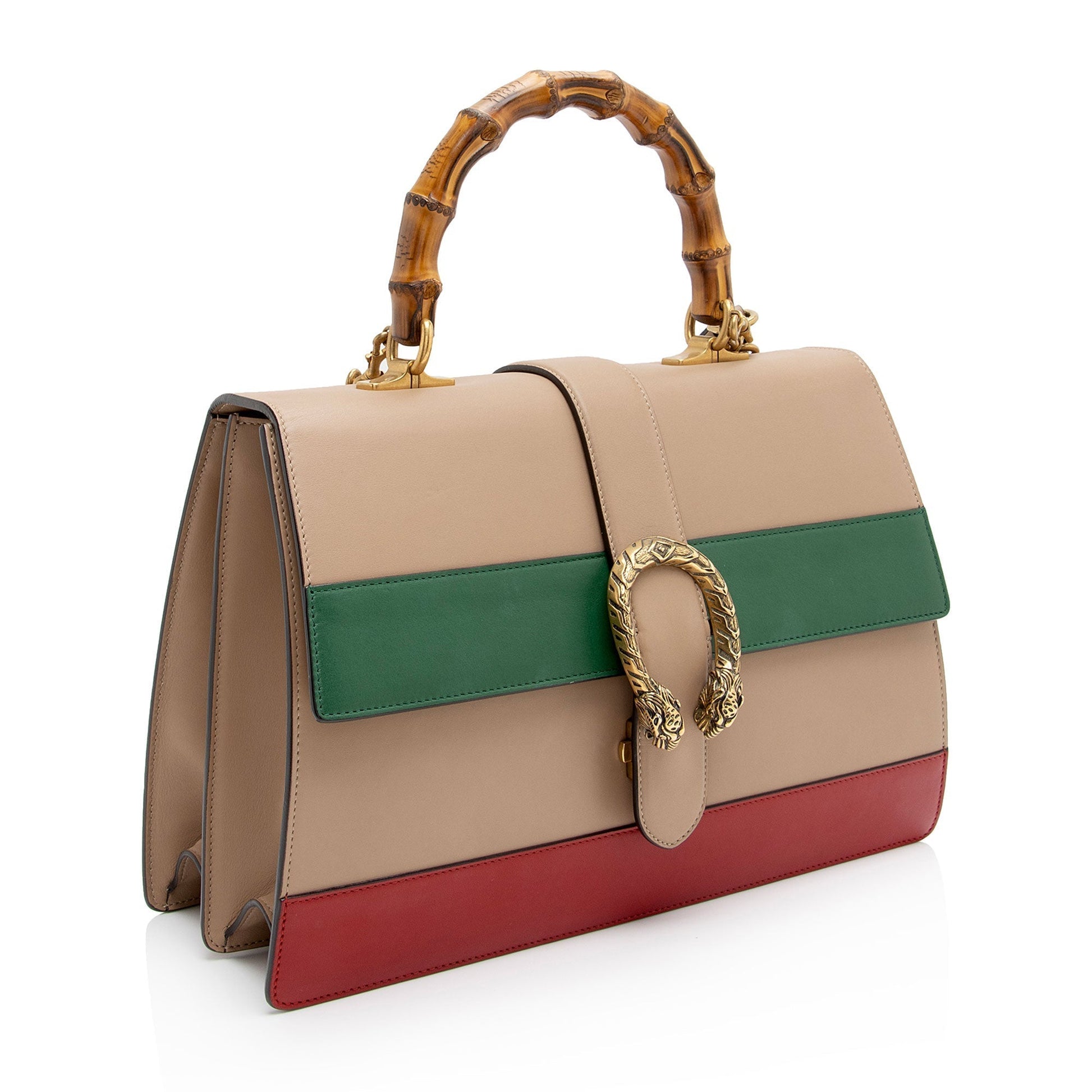 Gucci Nylon Leather Canvas Shoulder Bag