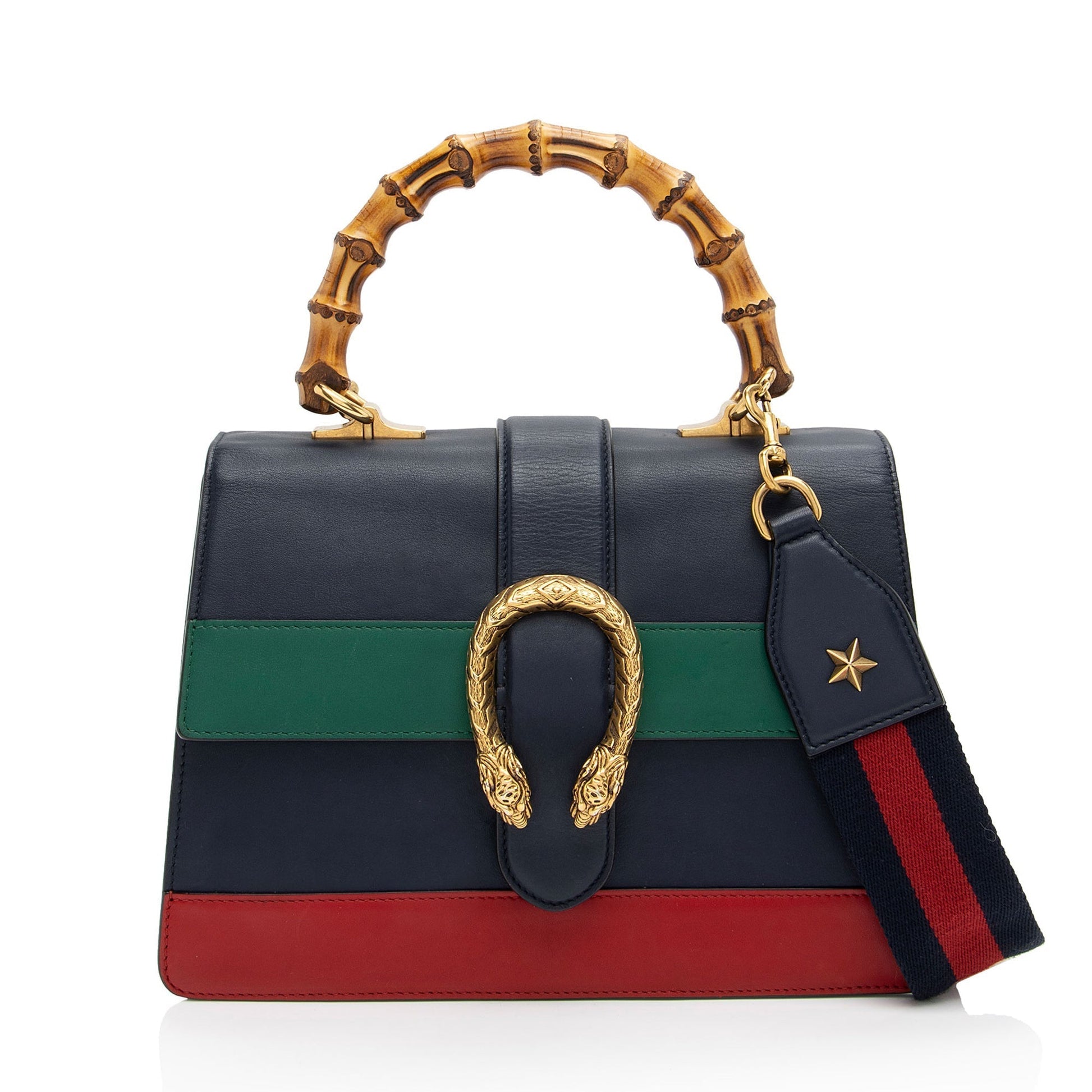 Gucci Nylon Leather Canvas Shoulder Bag