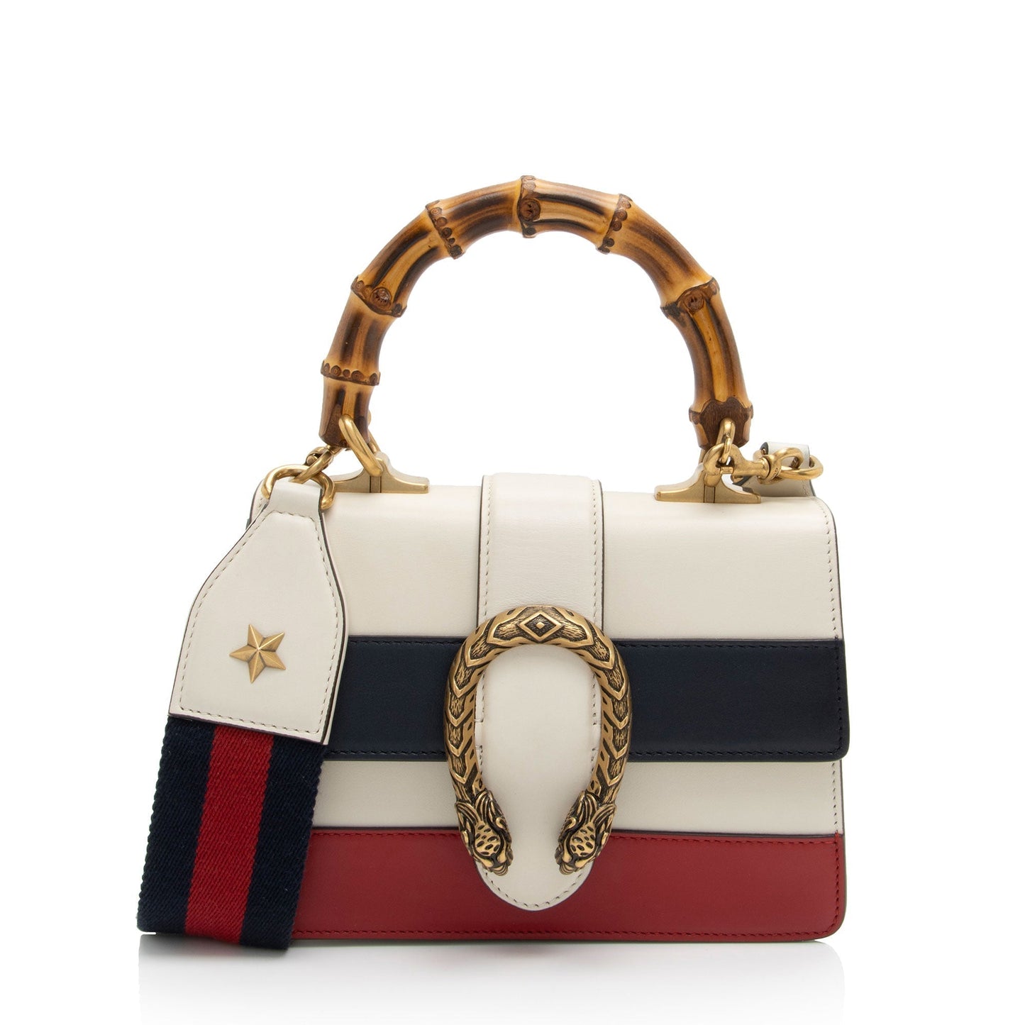 Gucci Nylon Leather Canvas Shoulder Bag