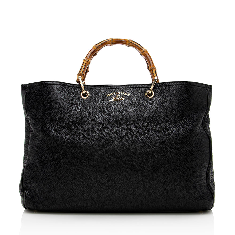 Gucci Bamboo Leather Tote Style 21