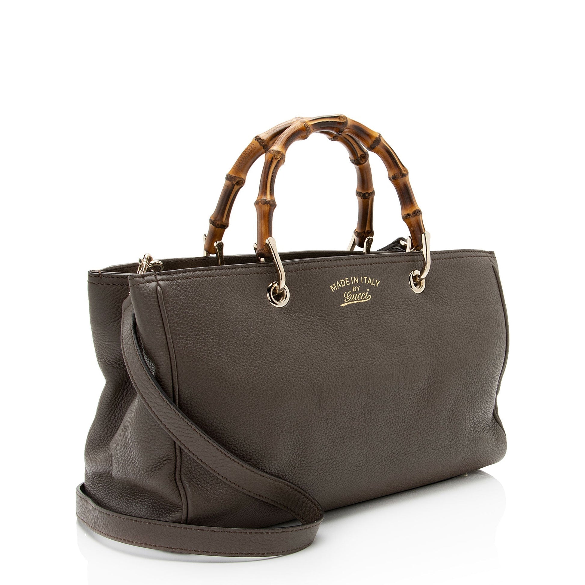 Gucci Leather Canvas Tote
