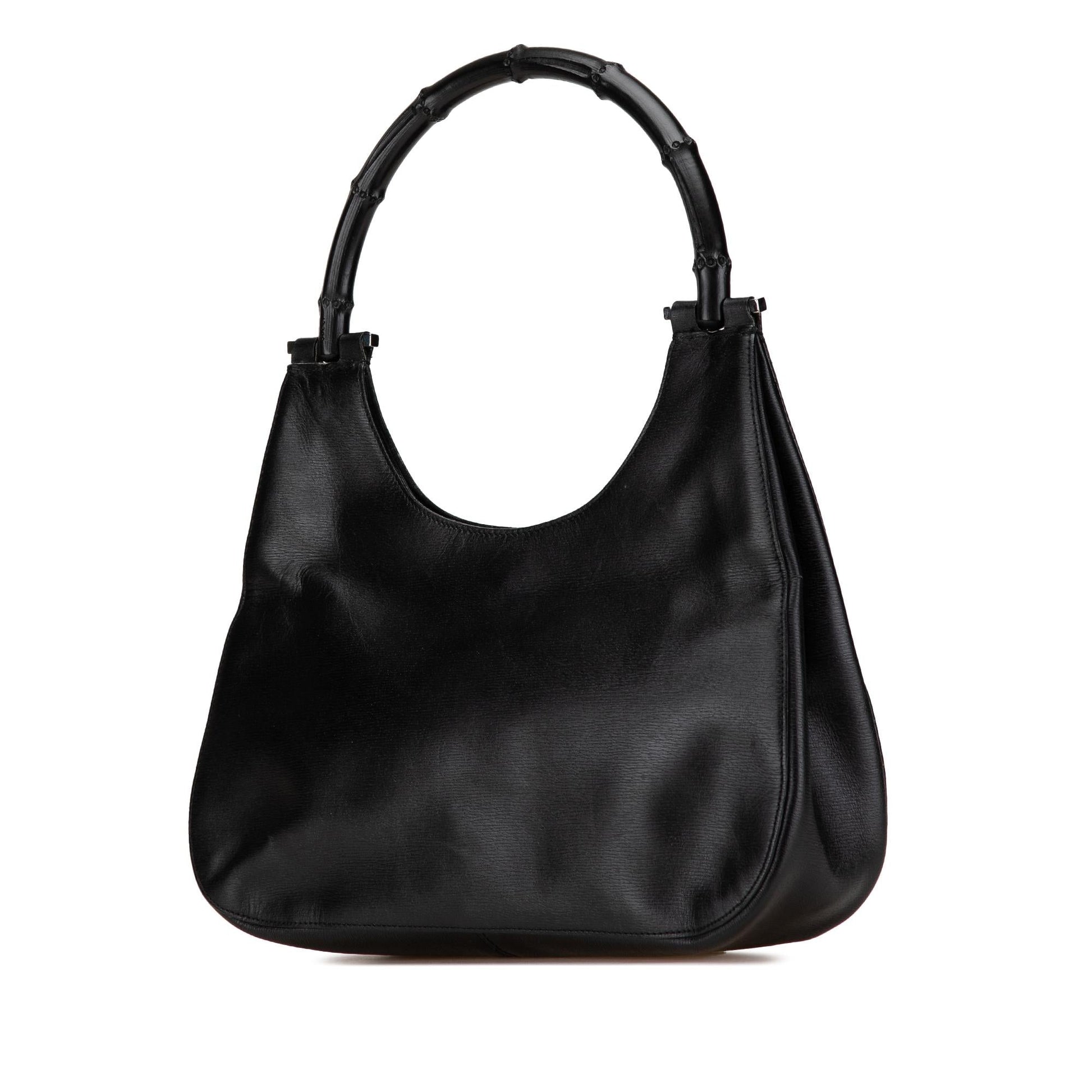 Gucci Leather Bamboo Shoulder Bag (SHG-Y0sM3k)