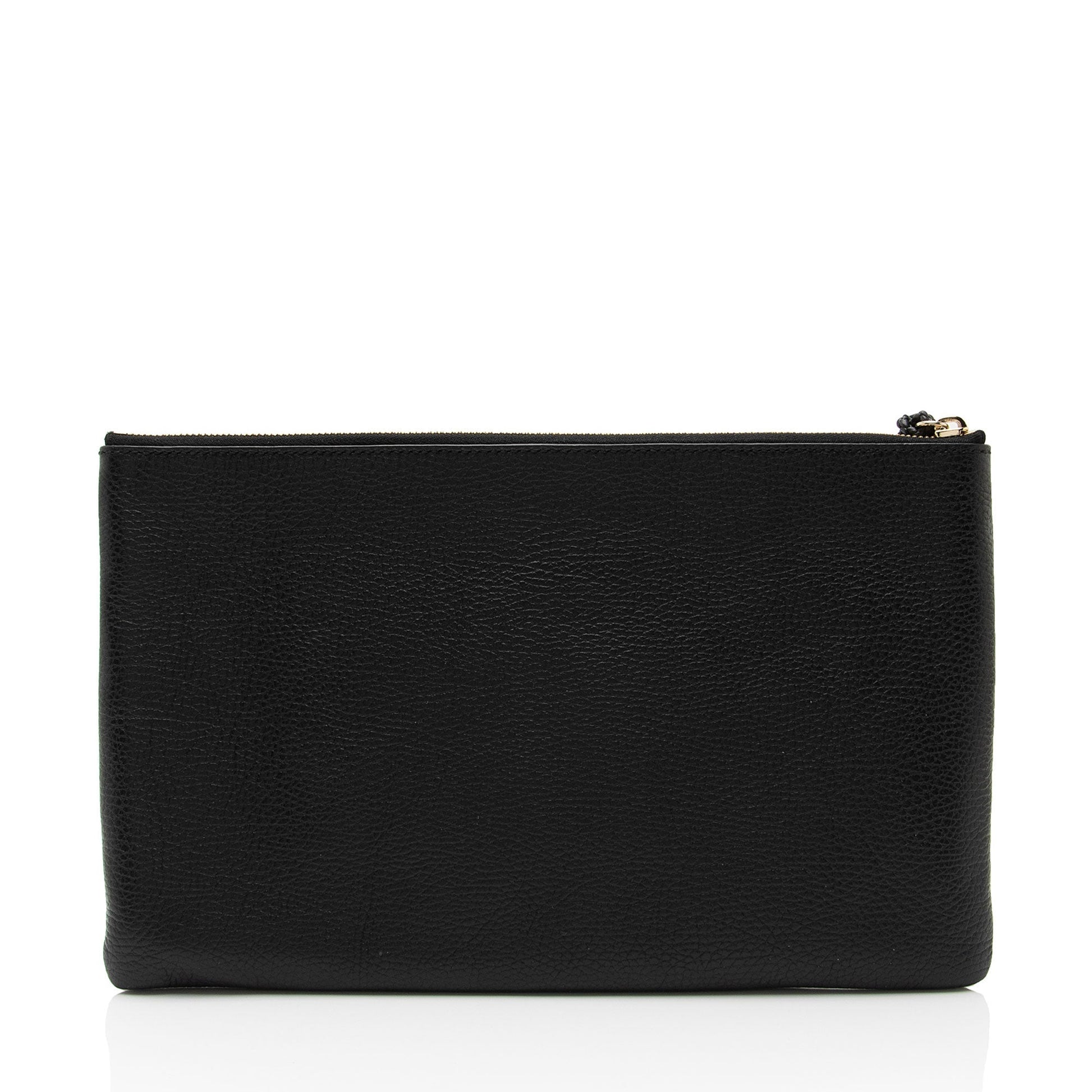Gucci Pochette Leather Canvas Clutch