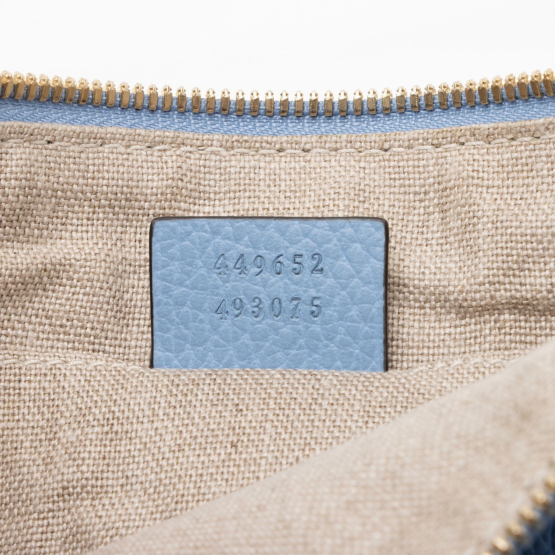 Gucci Pochette Leather Canvas Clutch