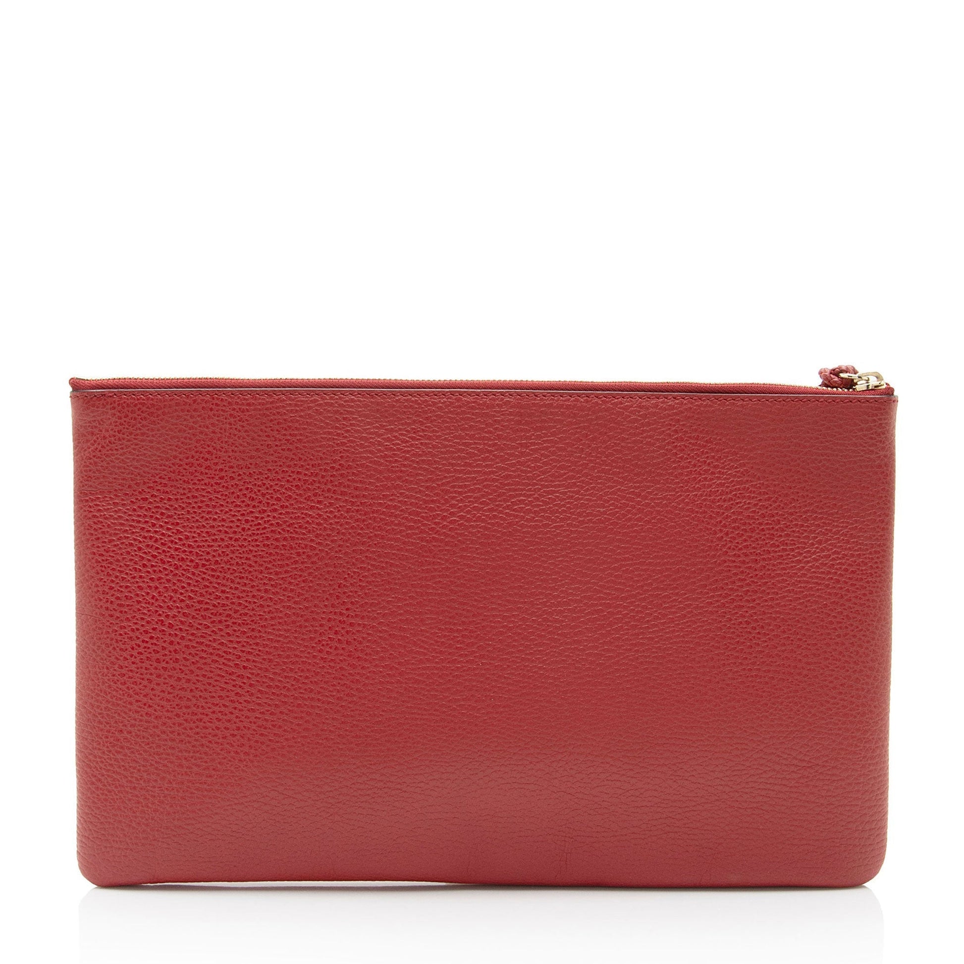 Gucci Leather Canvas Clutch