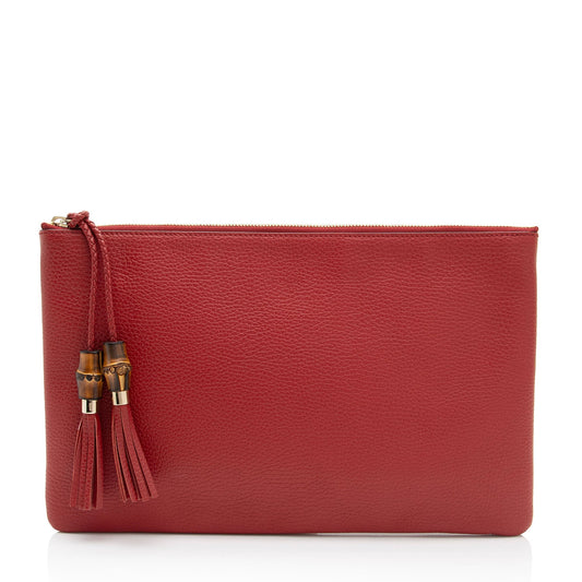 Gucci Leather Canvas Clutch