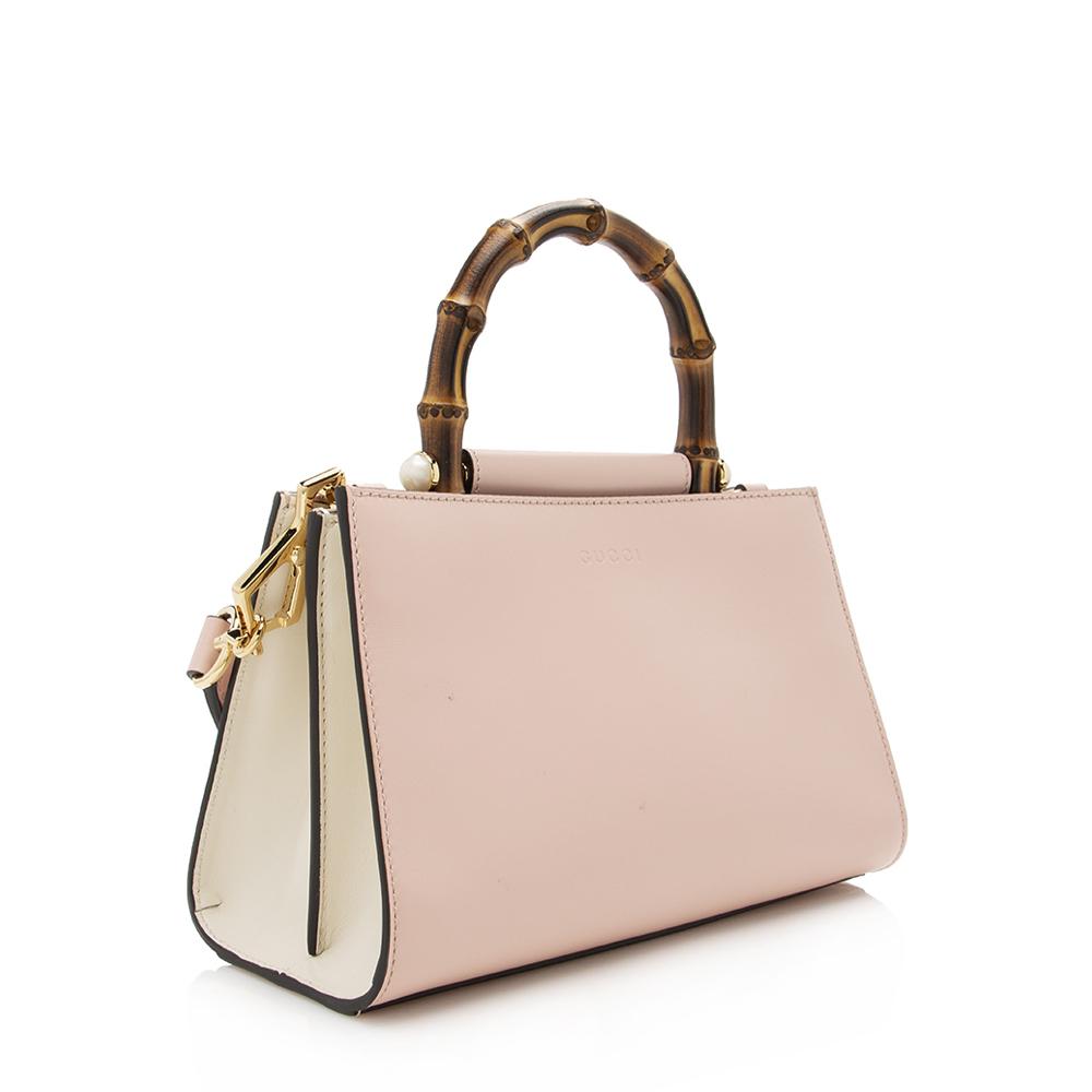 Gucci Bamboo Leather Monogram Tote Style 5