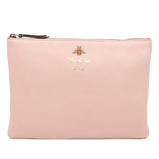Gucci Leather Blind For Love Clutch