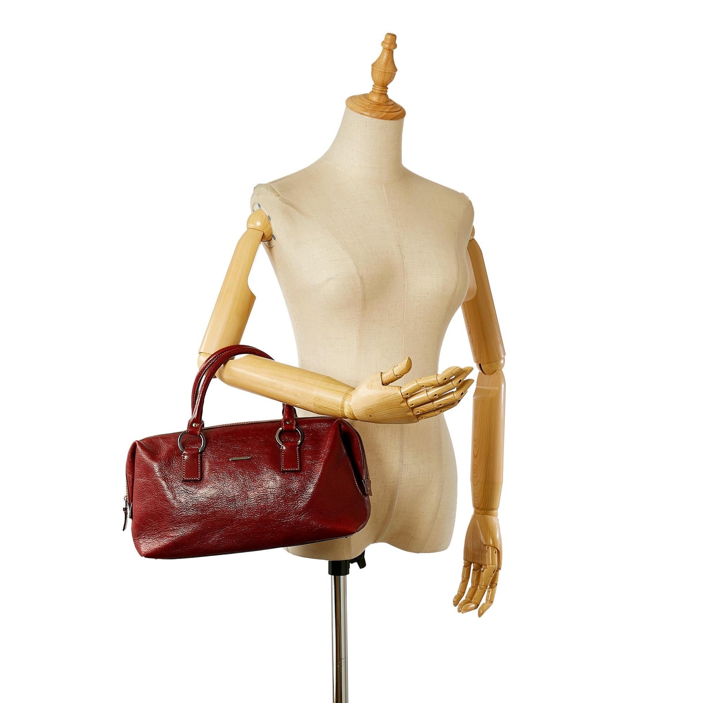 Gucci Leather Boston Bag (SHG-23805)