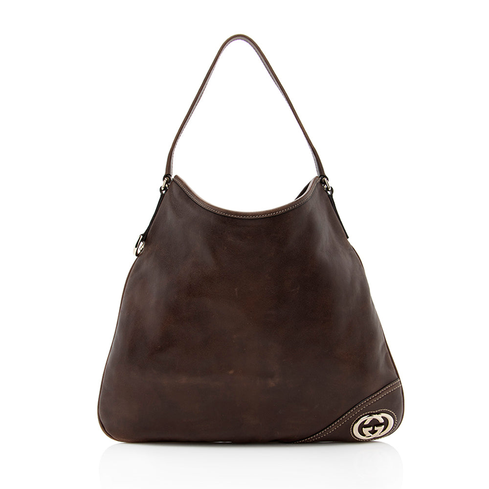 Gucci Leather Shoulder Bag Style 47