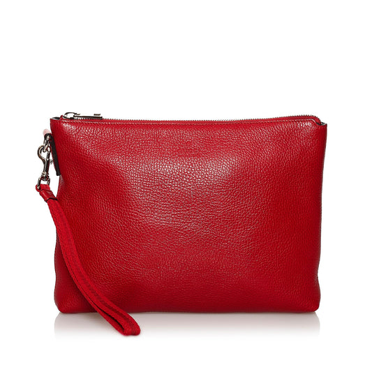 Gucci Leather Clutch Bag (SHG-30520)