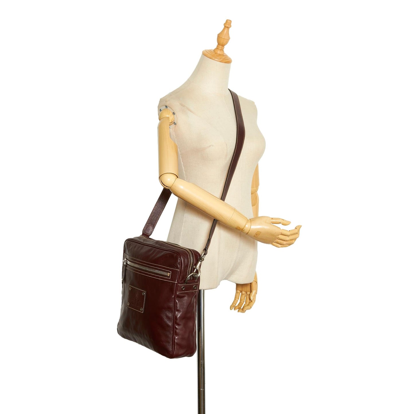 Gucci Leather Crossbody (SHG-PEdnMS)