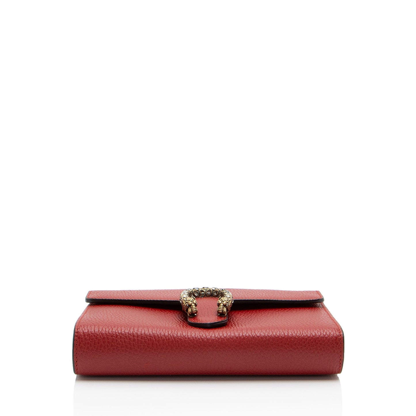 Gucci Leather Crystal Dionysus Chain Wallet