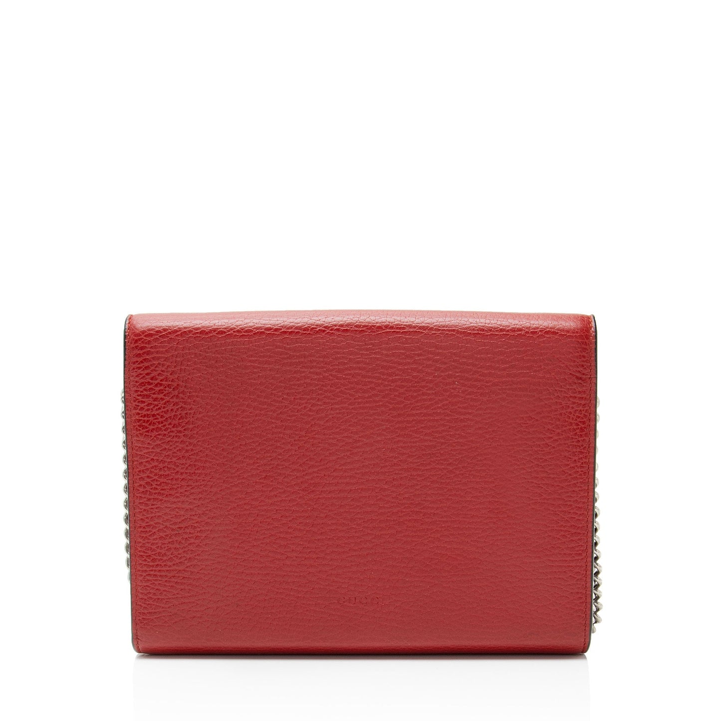 Gucci Leather Crystal Dionysus Chain Wallet