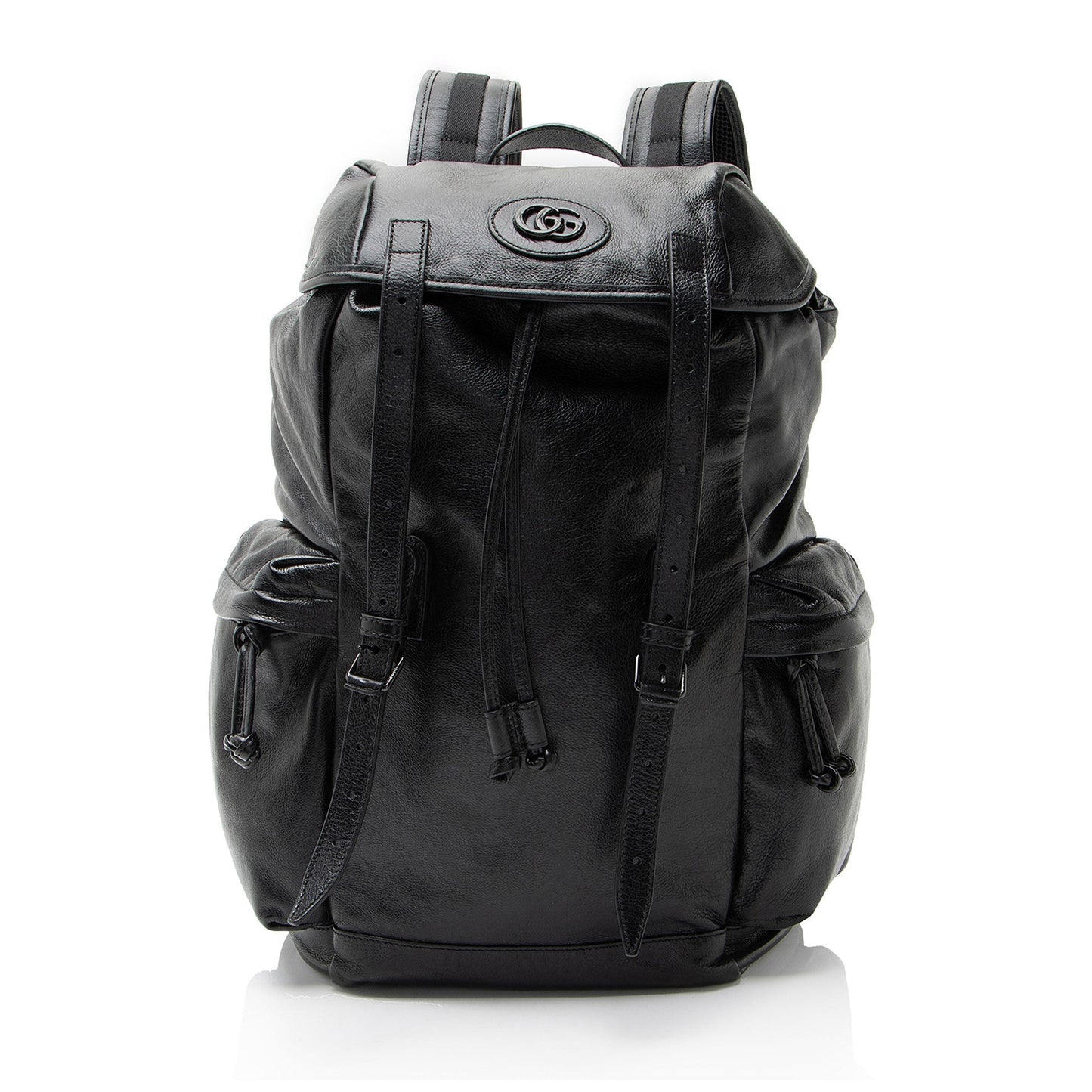 Gucci Leather Double G Backpack
