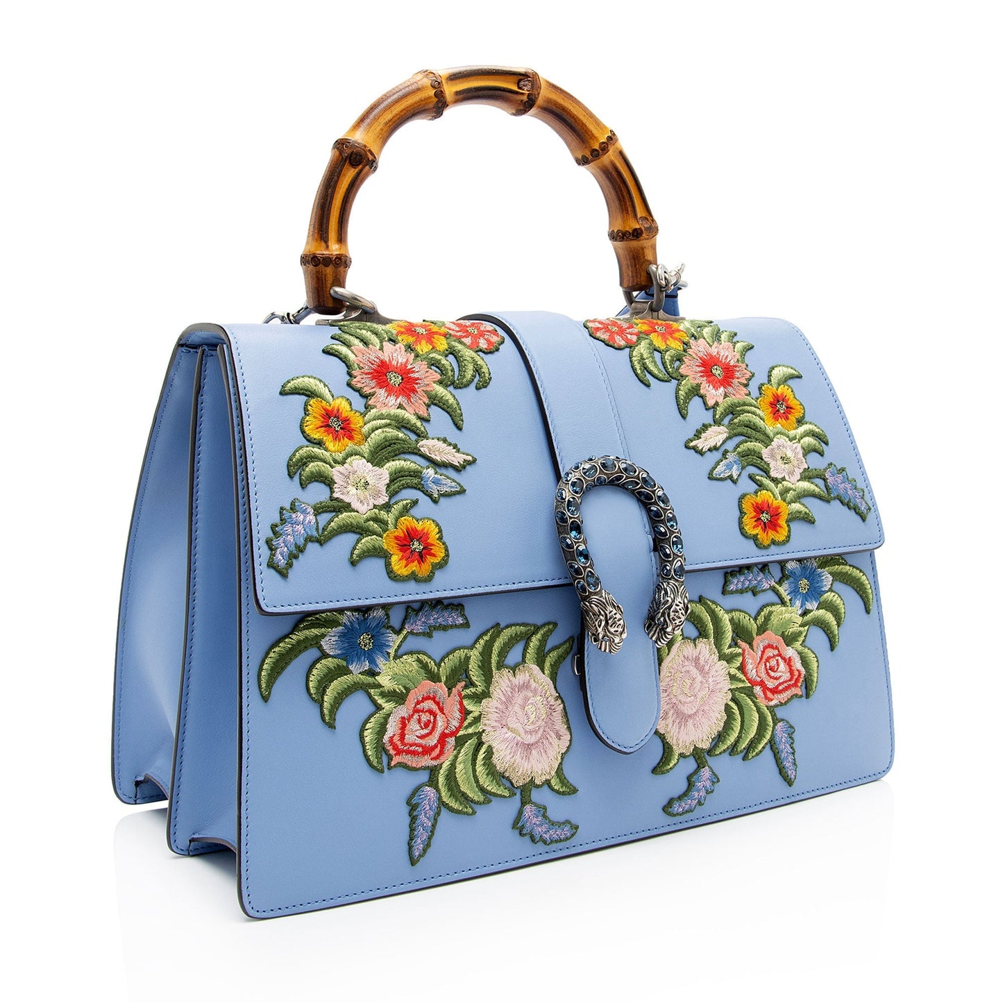 Gucci Nylon Leather Canvas Shoulder Bag