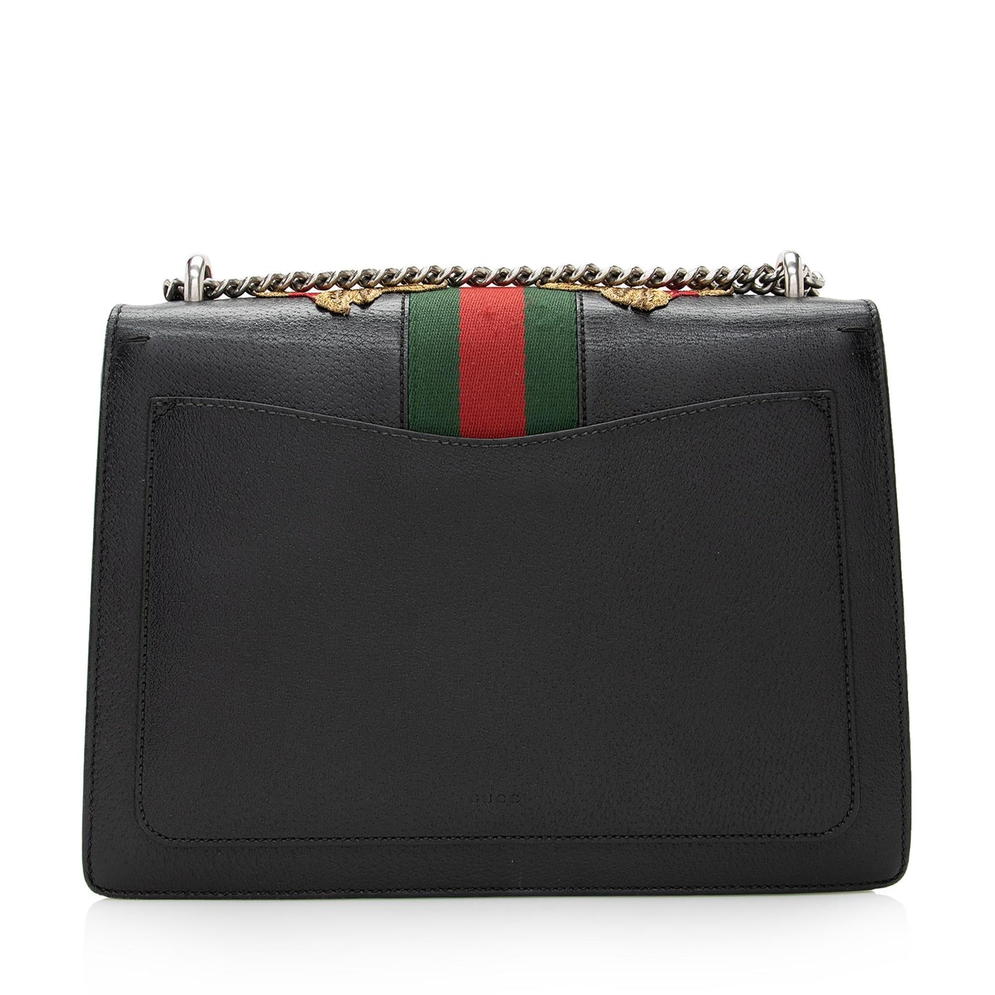 Gucci Leather Embroidered Rose Dionysus Medium Shoulder Bag (SHF-22427)