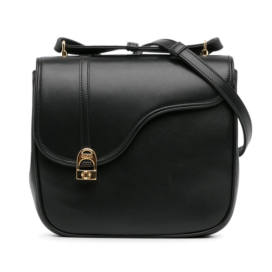 Gucci Leather Equestrian Crossbody (SHG-XQWEN9)