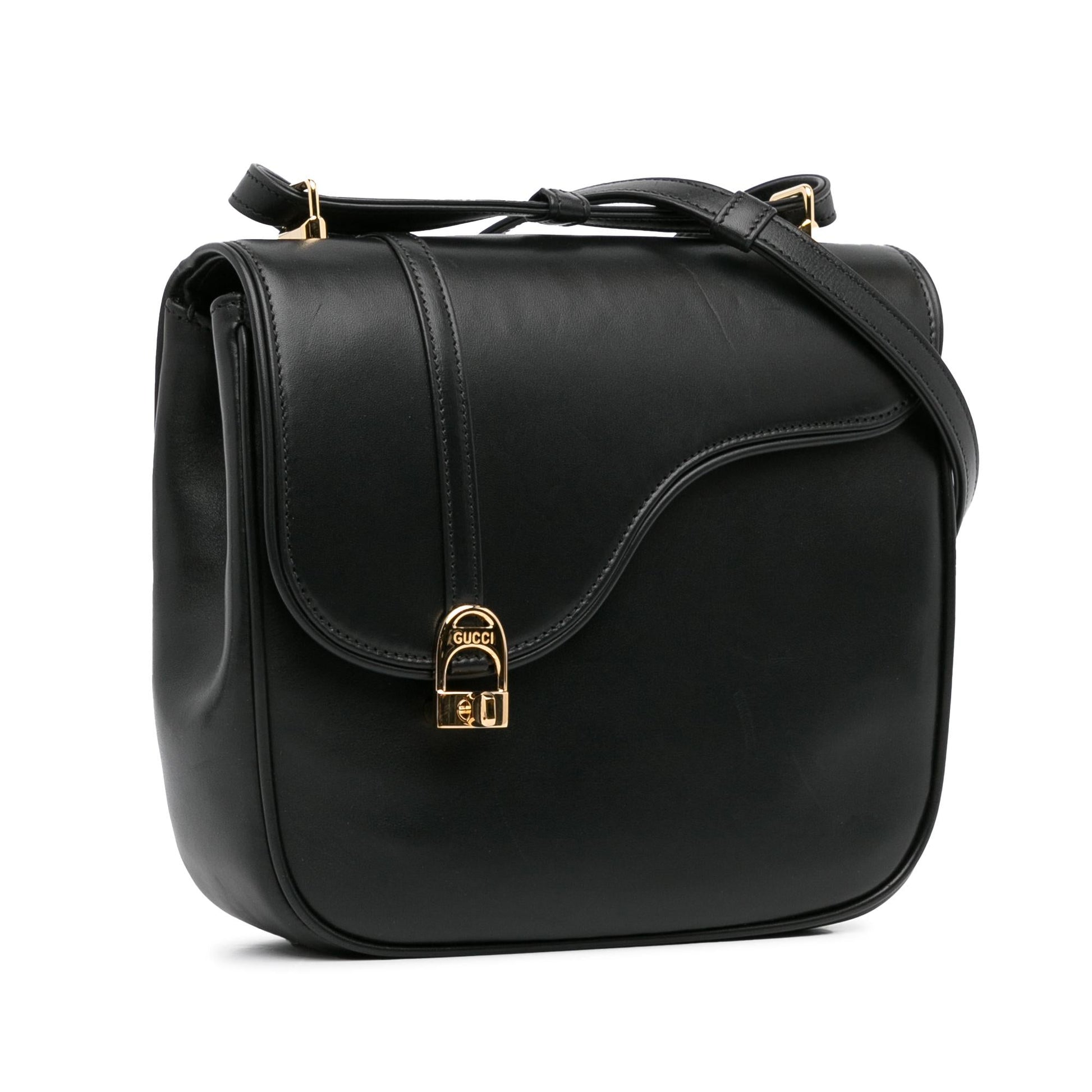 Gucci Leather Equestrian Crossbody (SHG-mxa1tl)