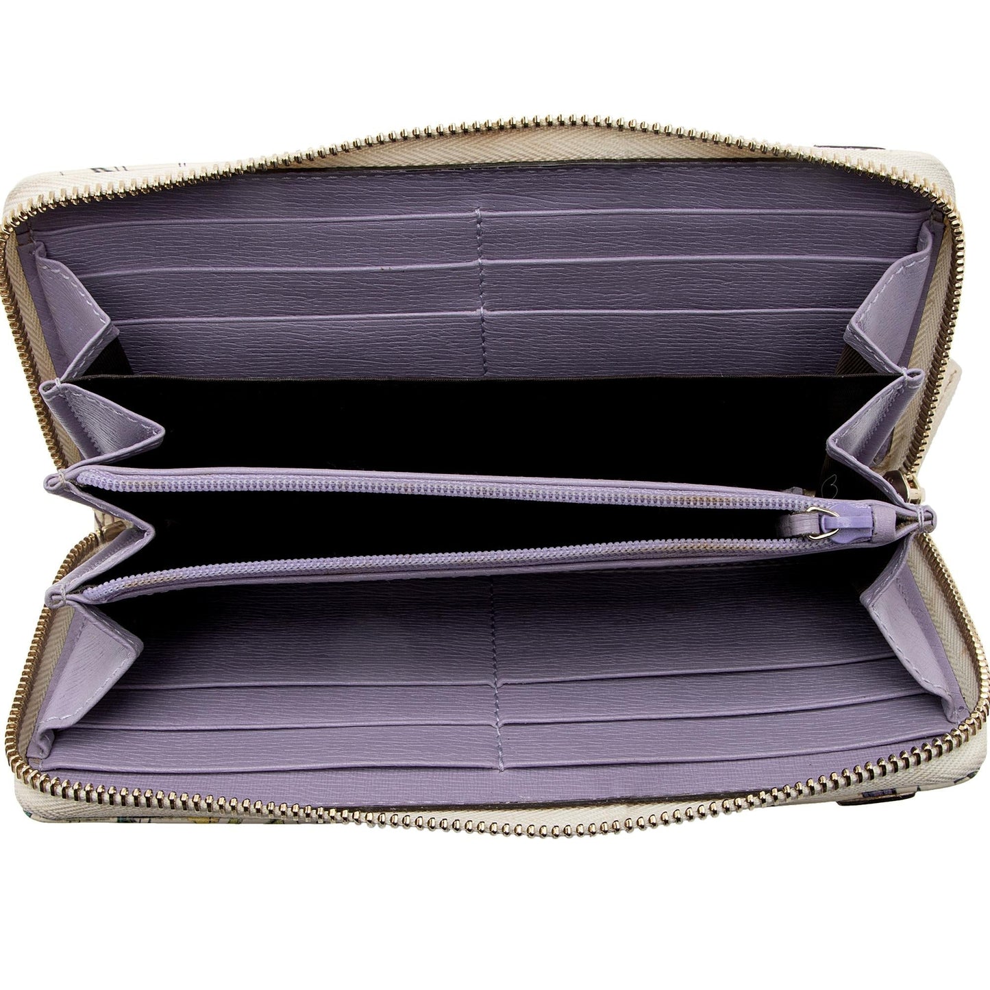 Gucci Leather Flora Nice Zip Around Wallet (SHF-muKADt)