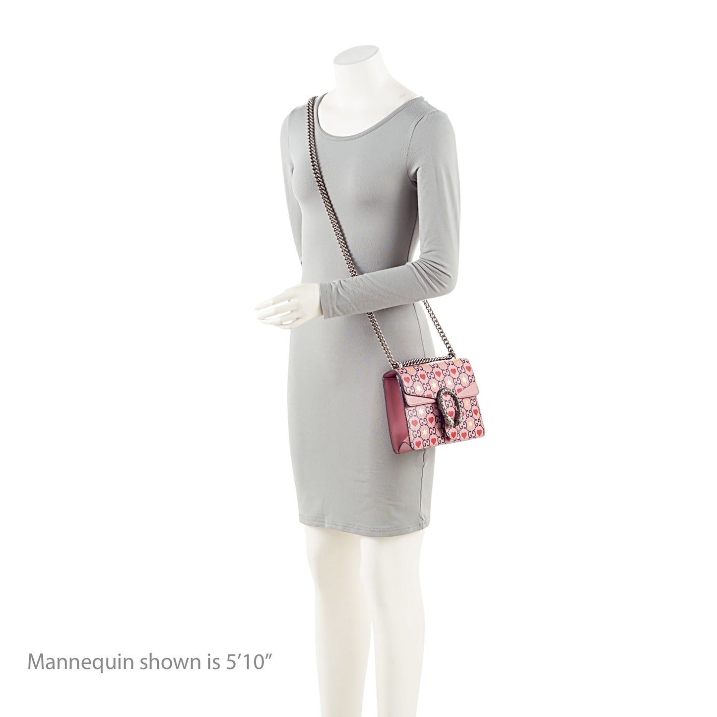Gucci Limited Edition Leather Crystal Valentines Dionysus Small Shoulder Bag