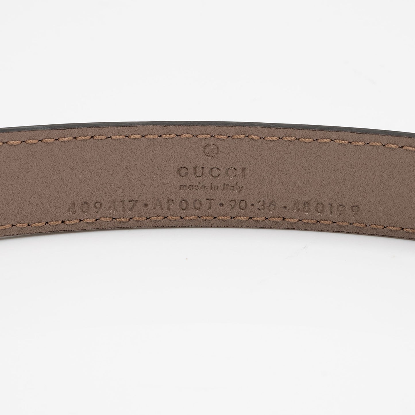 Gucci Leather GG Marmont Slim Belt - Size 36 / 92 (SHF-Y5JG9e)