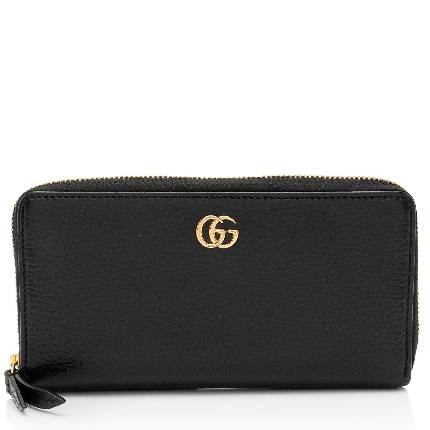 Gucci Leather GG Marmont Zip Around Wallet (SHF-wcWQC8)