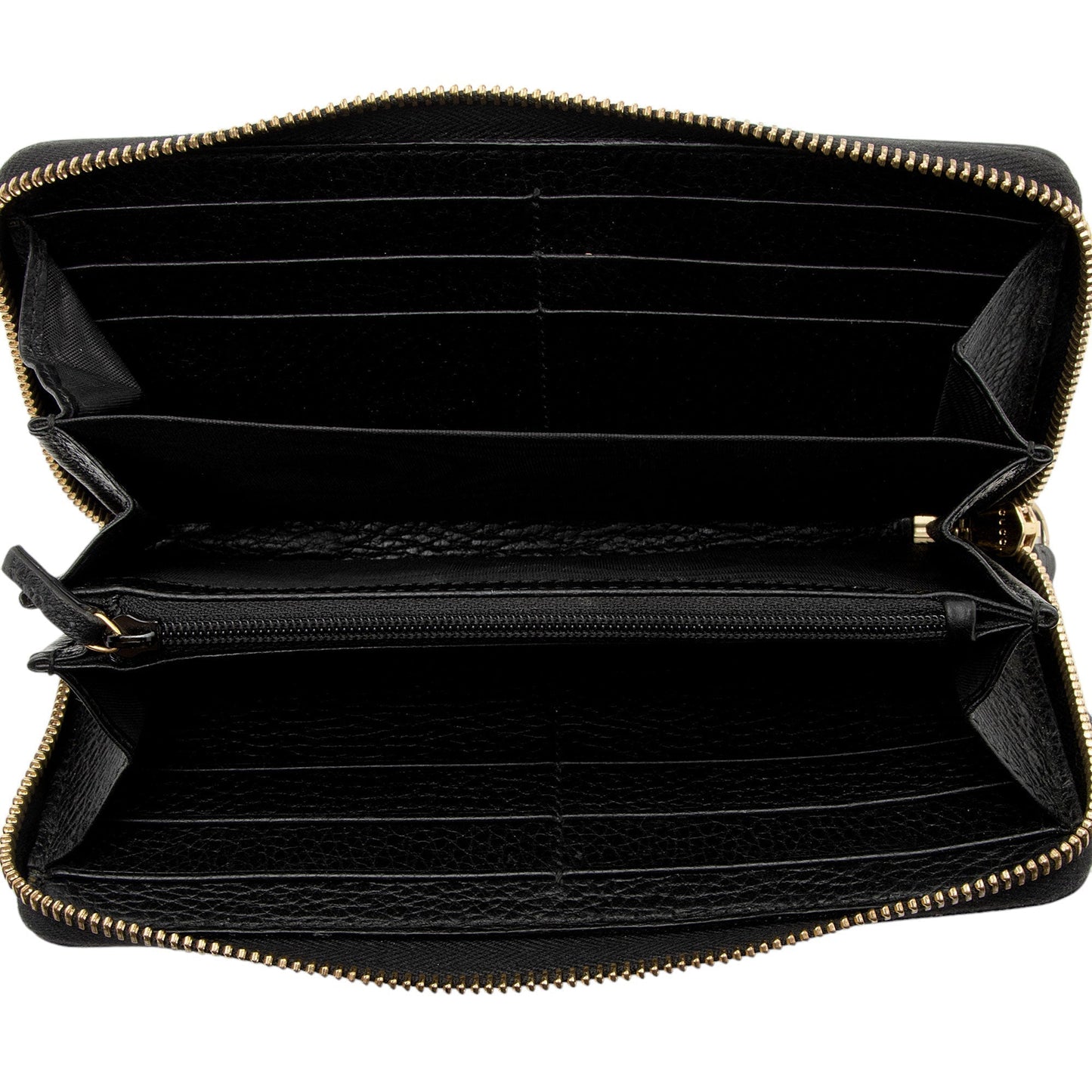 Gucci Leather GG Marmont Zip Around Wallet (SHF-wcWQC8)
