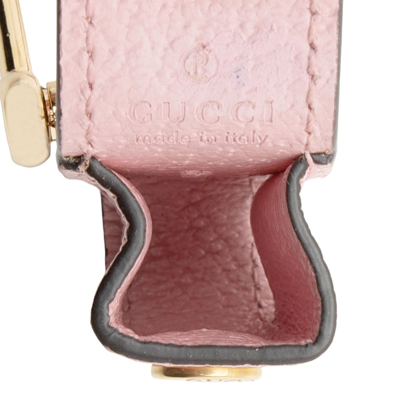Gucci Leather GG Single Porte-Rouges Keychain (SHF-klWzVz)