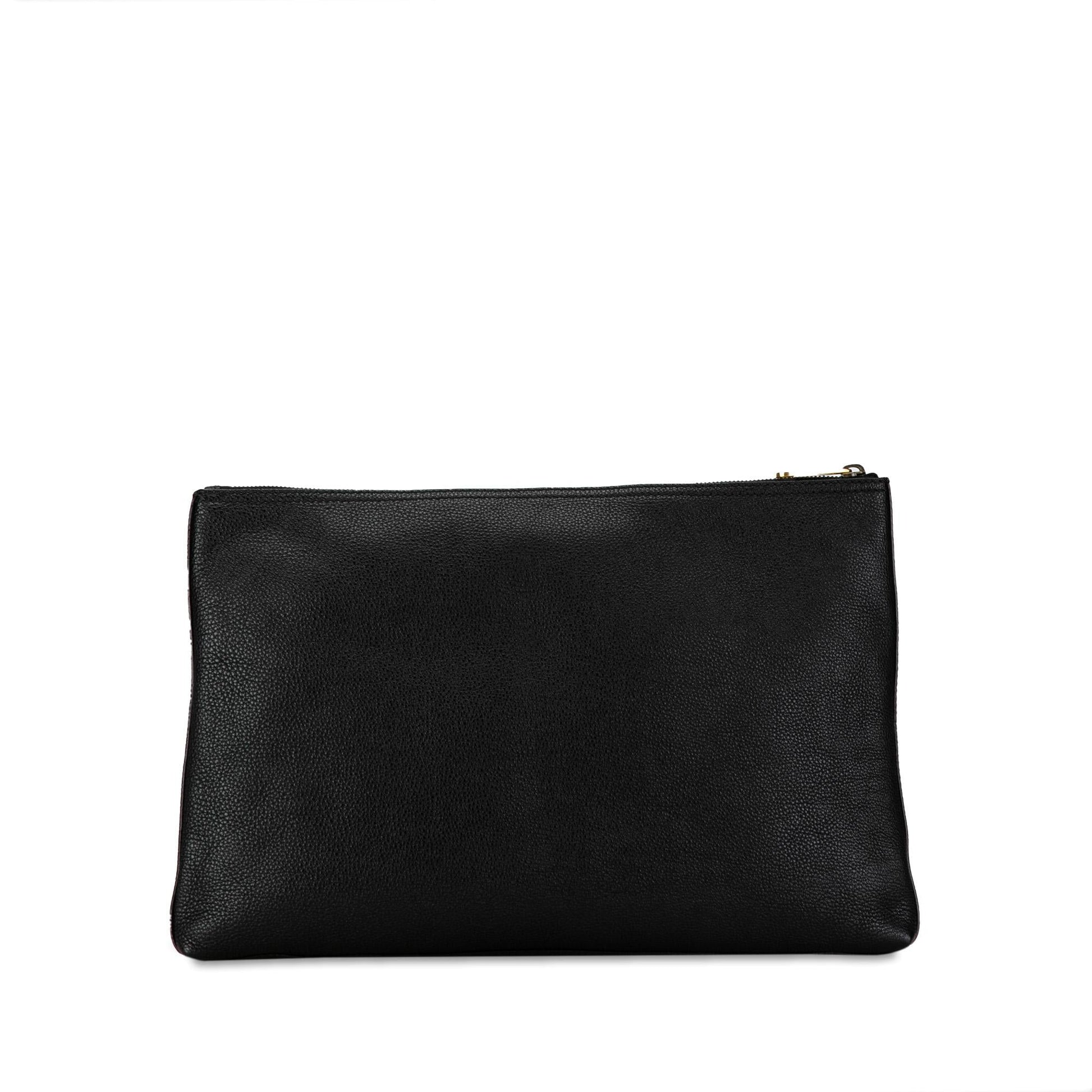 Gucci Leather Gucci Logo Clutch Bag (SHG-0B9RCU)