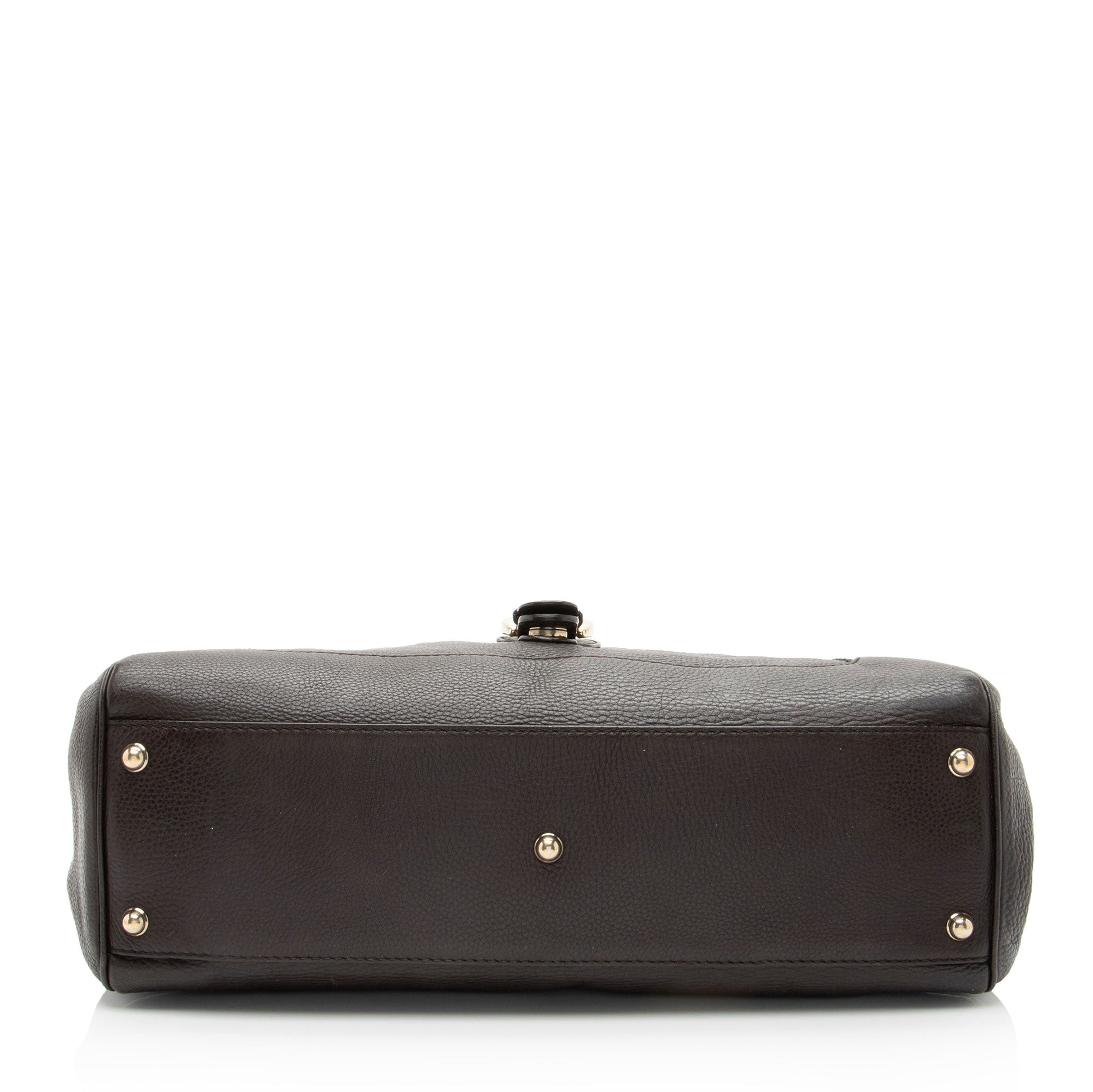Gucci Nylon Leather Handbag