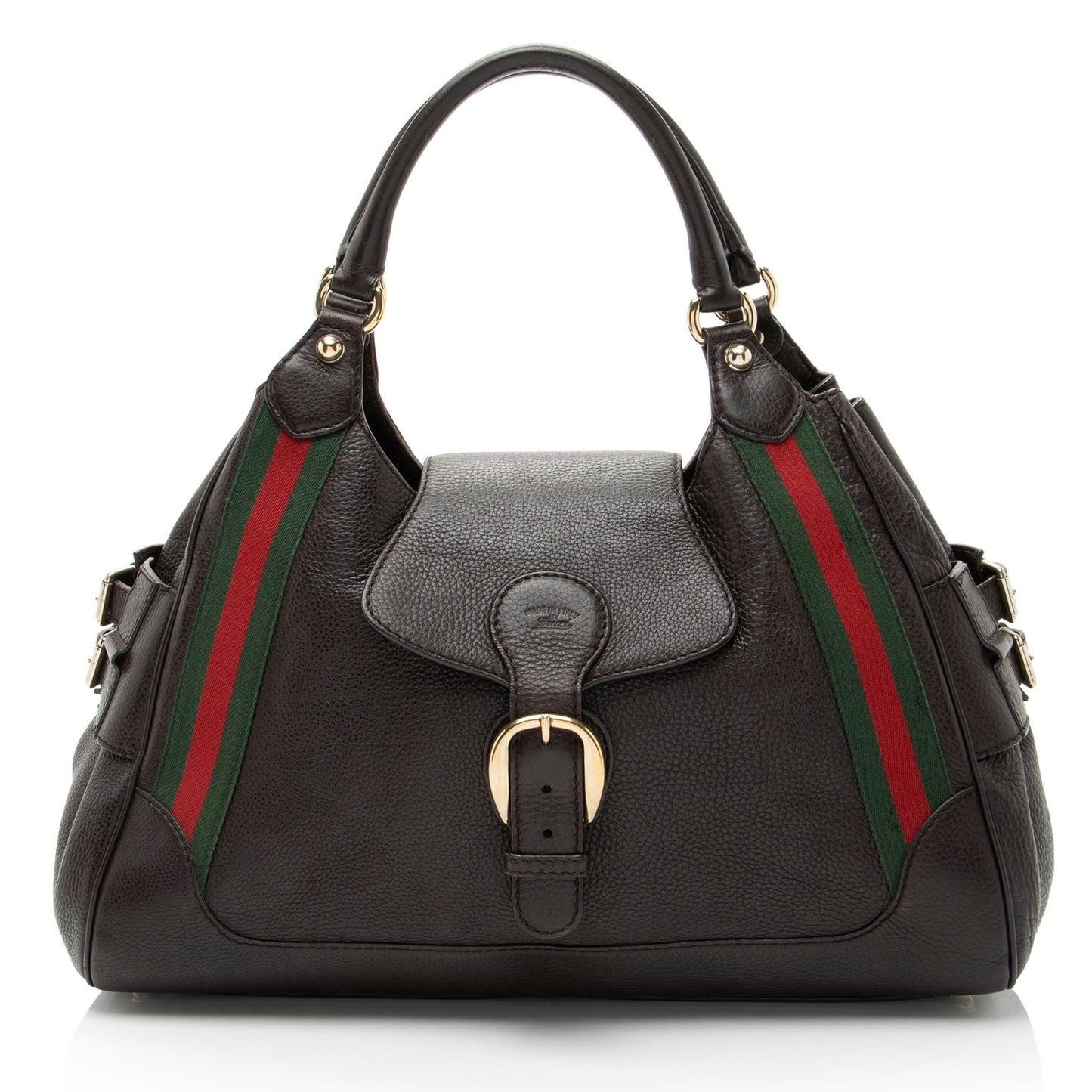 Gucci Nylon Leather Handbag