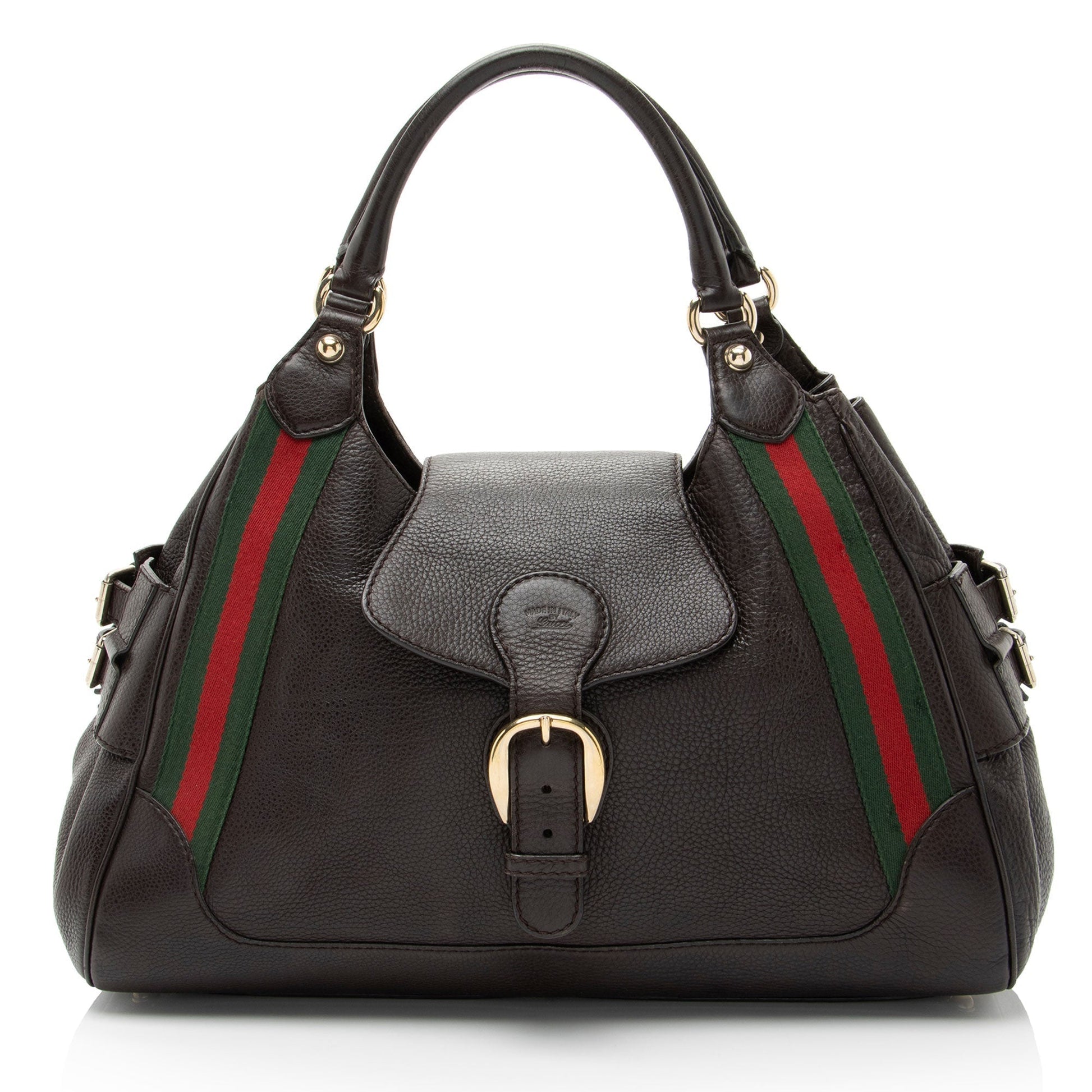 Gucci Nylon Leather Handbag