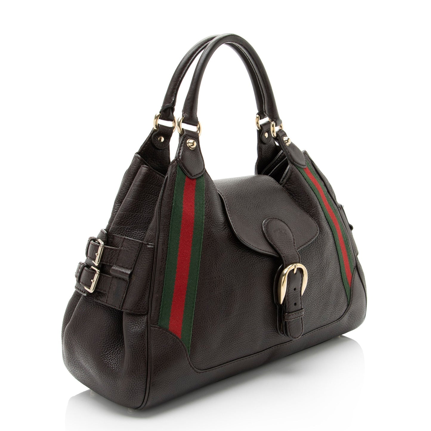 Gucci Nylon Leather Handbag