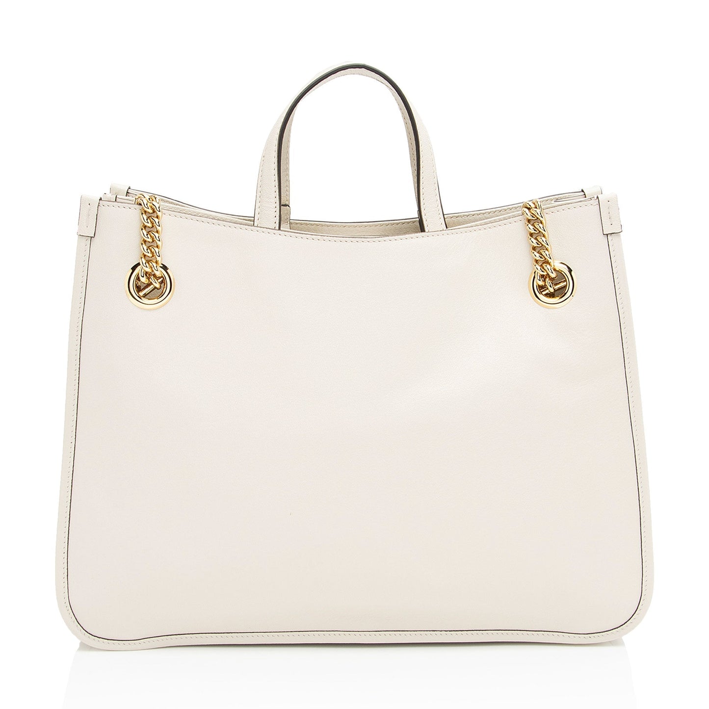 Gucci Leather Canvas Tote