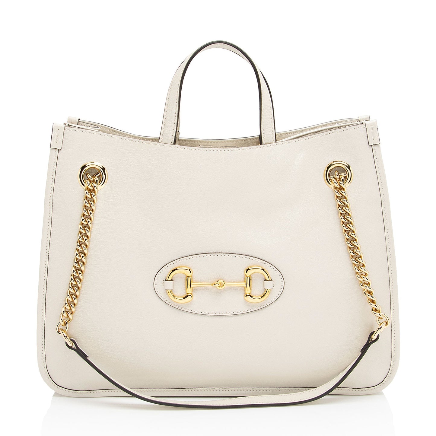 Gucci Leather Canvas Tote