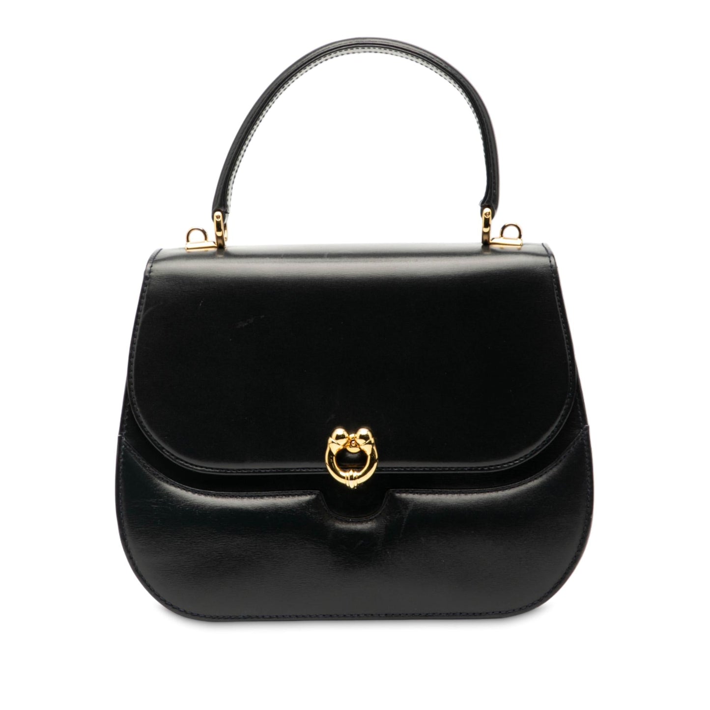 Gucci Leather Horsebit Top Handle Bag