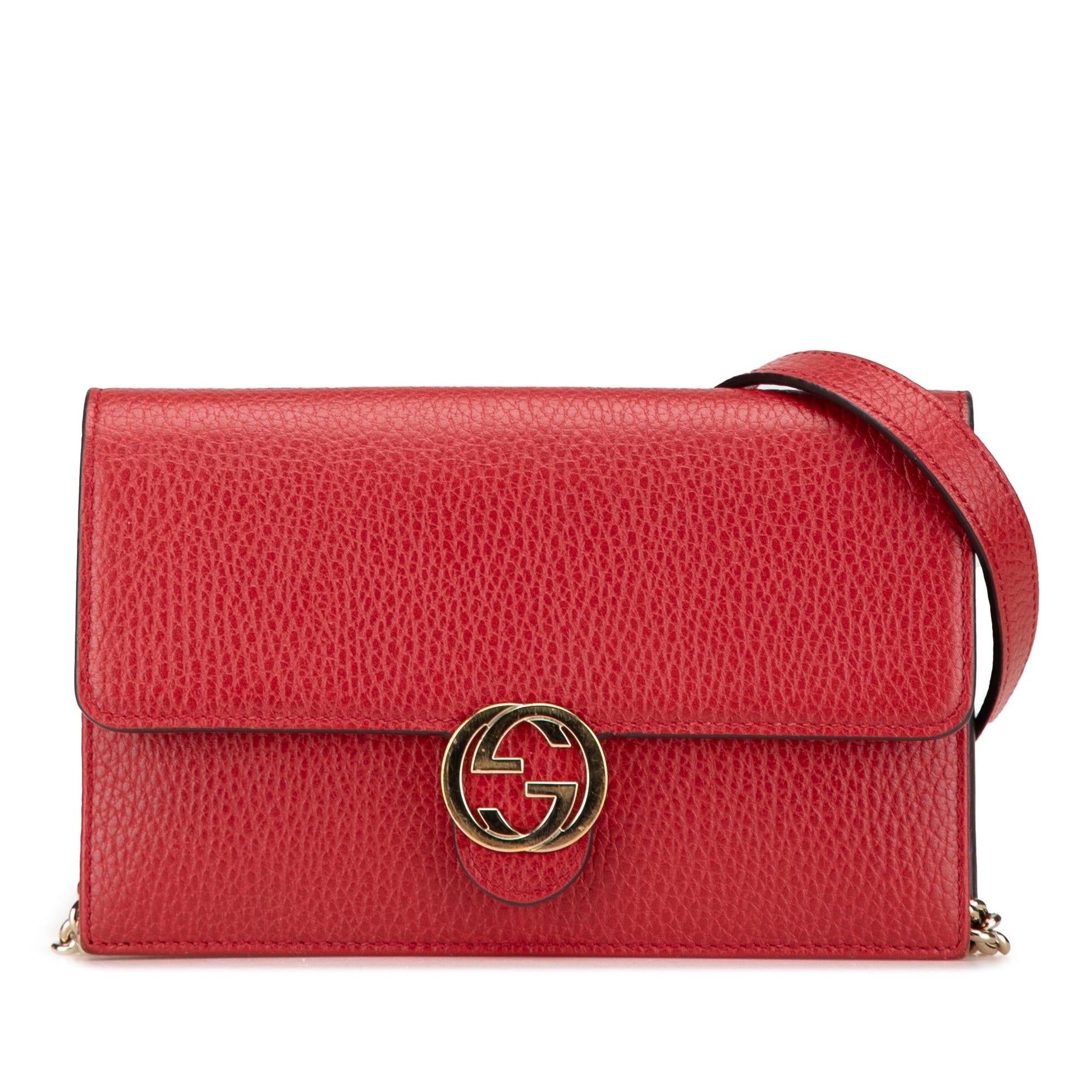 Gucci Chain Leather Crossbody