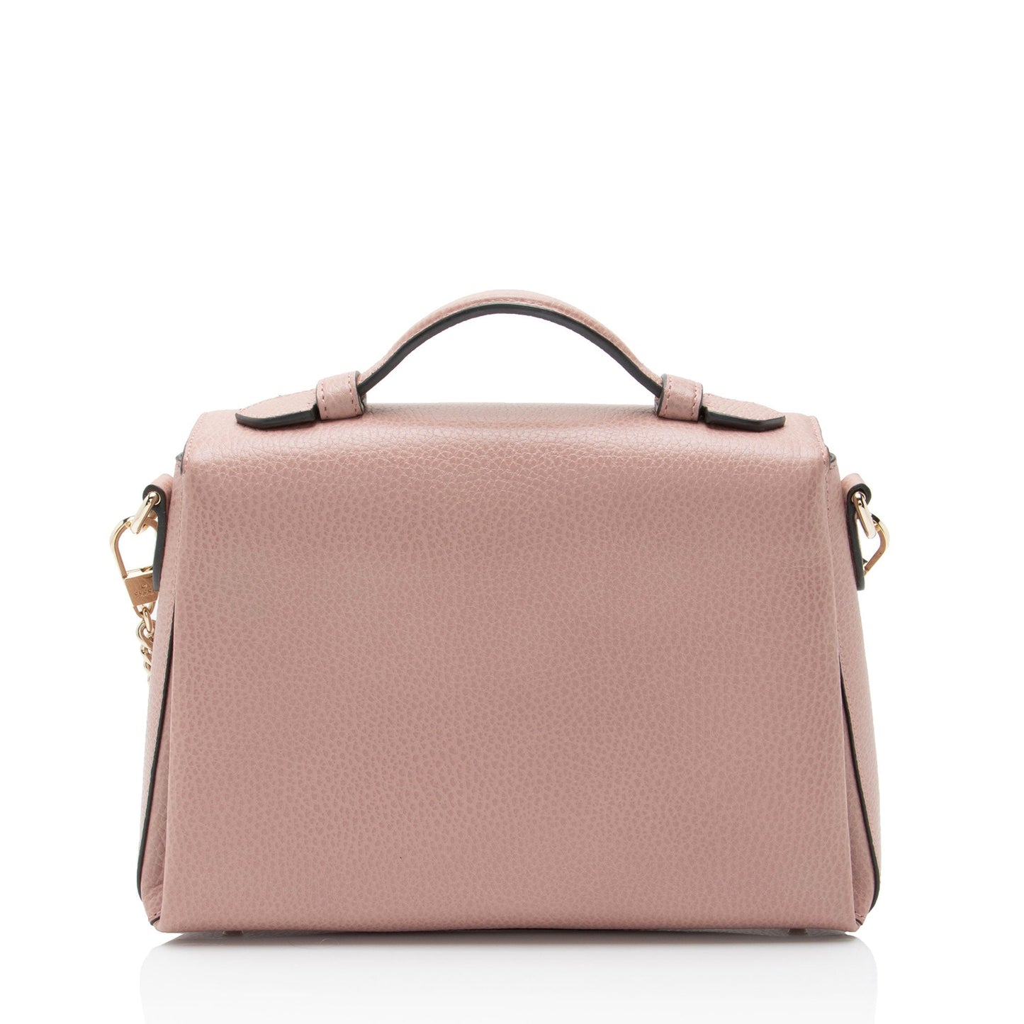 Gucci Leather Interlocking G Small Top Handle