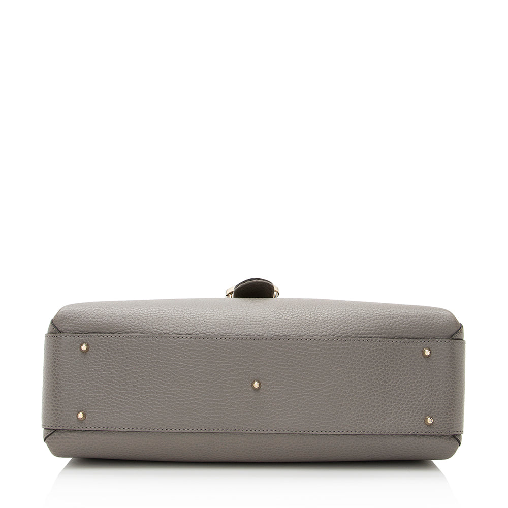 Gucci Canvas Top Handle Shoulder Bag